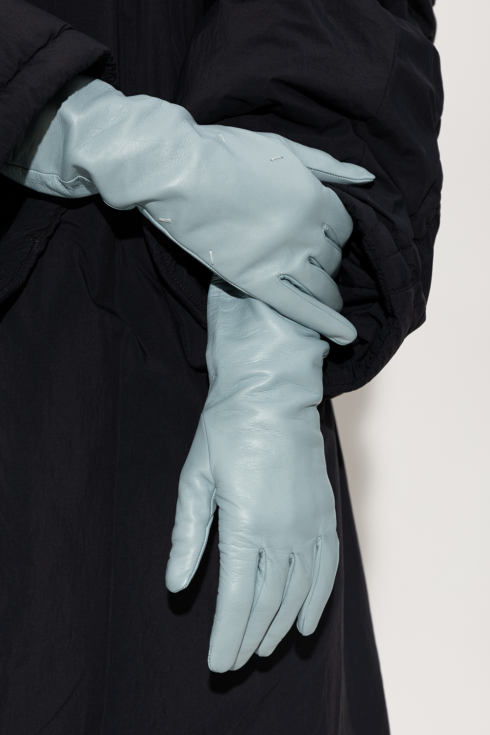 Light blue Long gloves Maison Margiela - Vitkac GB